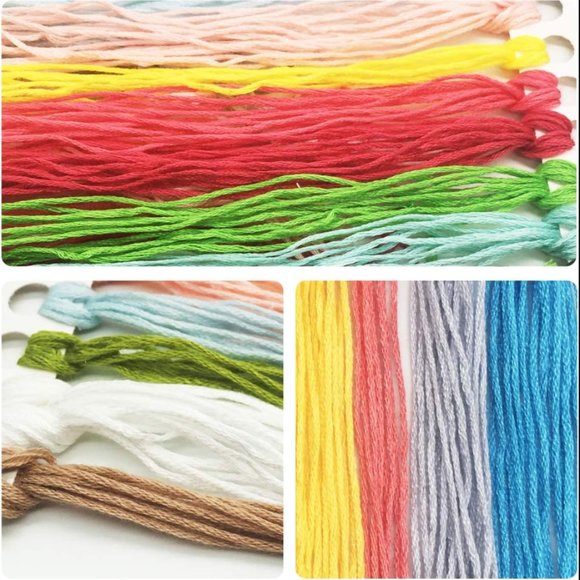 Fish Pig Parrot Elephant & Bird Maydear Stamped Cross Stitch Kit for Beginners - Picture 7 of 8